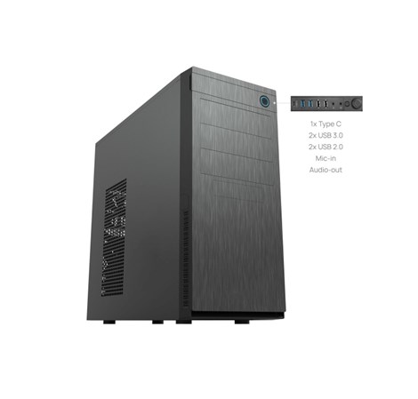 Chieftec Classic Tower ATX kućište bez napajanja, 2×USB3.0/2×USB2.0/1×USB-C, crno (HC-10B-OP)
