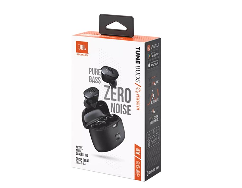 JBL Tune Buds, In-ear slušalice s mikrofonom, IP54, crne