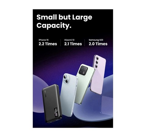 UGREEN Prijenosni punjač (Powerbank) 10000mAh, USB-C, sivi