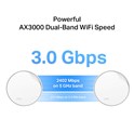TP-Link AX3000 Deco X50-PoE Whole Home Mesh WiFi 6 System with PoE, 2 pack