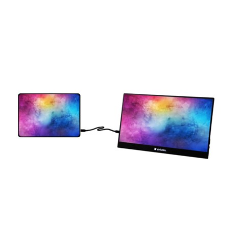 Verbatim PMT-14 prijenosni zaslon 14" Touchscreen FHD (1920×1080) IPS , 16:9, HDR, FreeSync, Low Blue Light, 1×HDMI/3×USB
