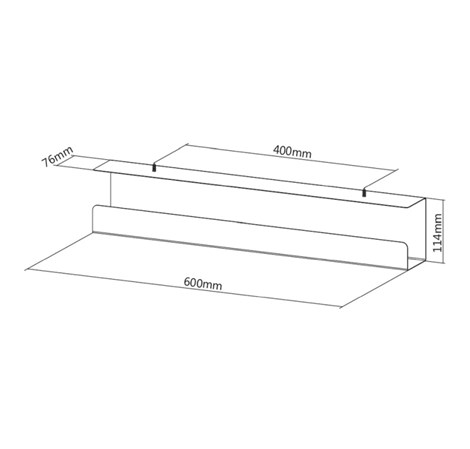 Roline VALUE stolni organizator kablova, crni