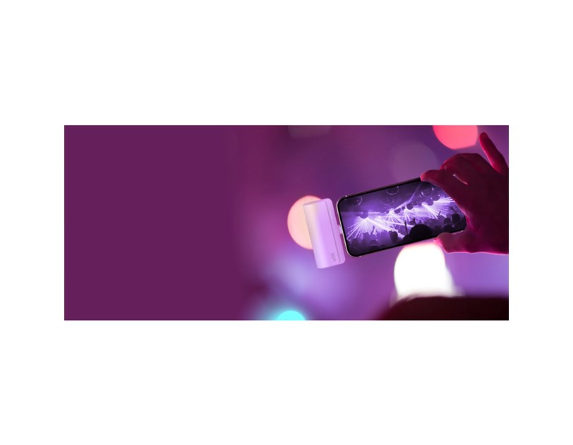 Silicon Power Powerbank QD50, 5000mAh, 20W, integrated Type C connector+Type C port, QC3.0+PD, bijeli