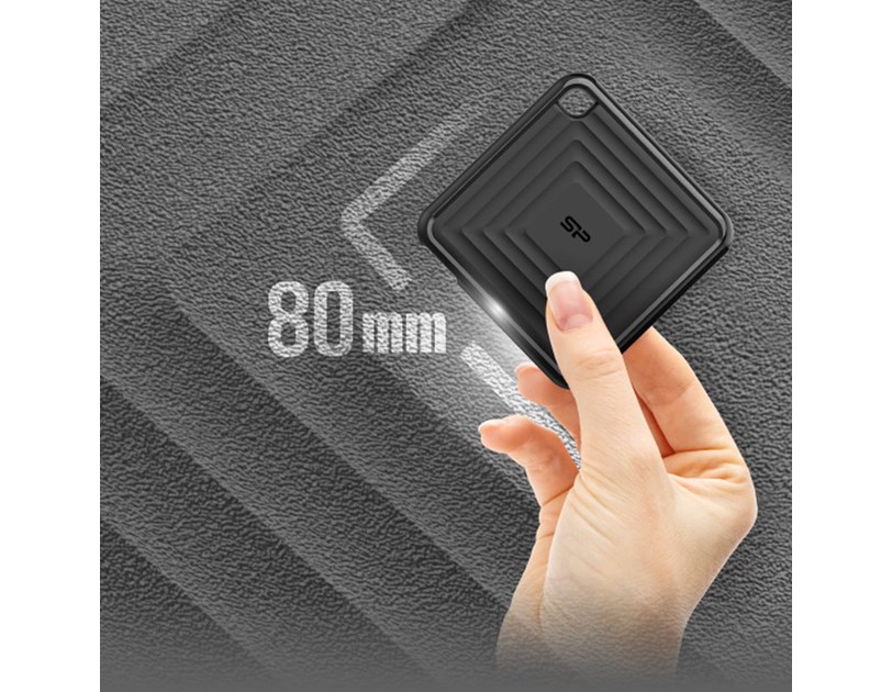 Silicon Power PC60 512GB SSD vanjski disk USB3.2 Gen2 (Type-C), crni