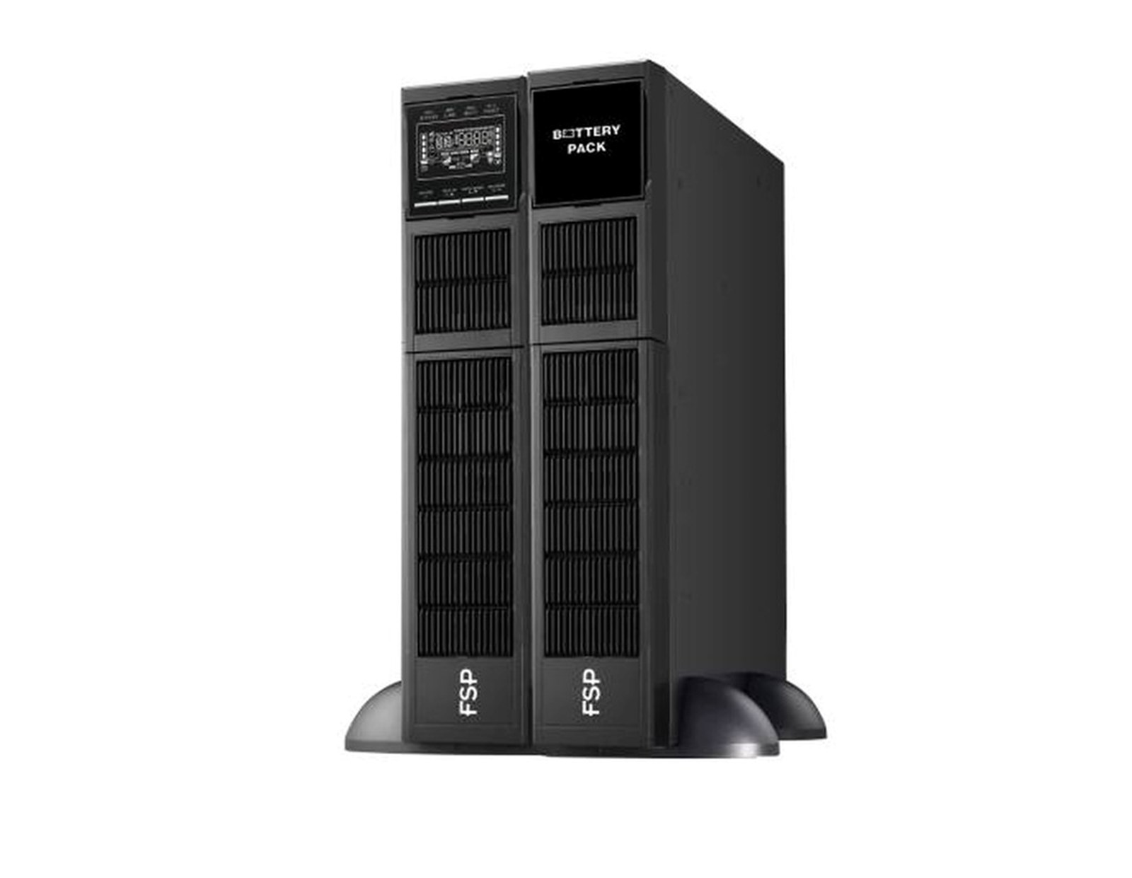 Fortron Source UPS Clippers Rack/Tower 2000VA/2000W, On-line double conversion, USB, RS-232, EPO, 8×C13, 4×9Ah, LCD
