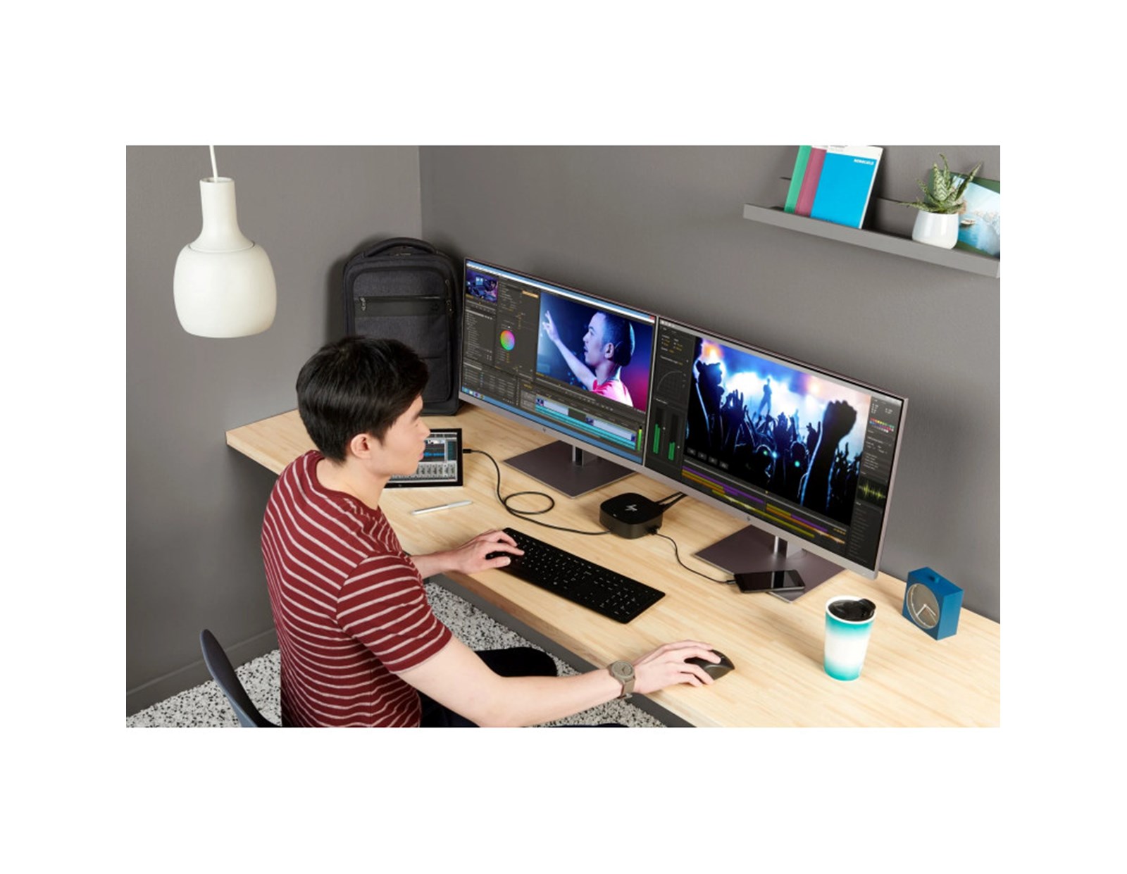 HP USB-C Dock G5 1×USB-C, 2×USB-A, 2×DP 1.4, 1×HDMI 2.0, 1×LAN, crni