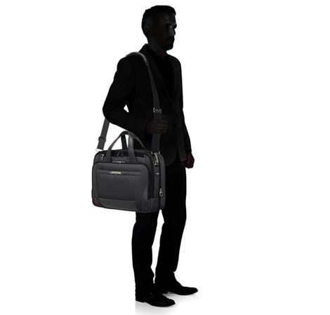 Samsonite torba PRO-DLX 5 za prijenosnike do 15.6", 17/23 L, crna
