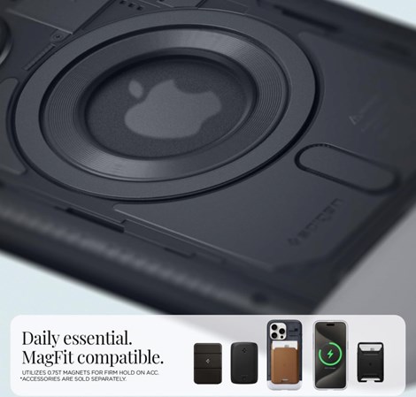 Spigen Classic C1 MagSafe, graphite - iPhone 15 Pro Max (ACS06607)