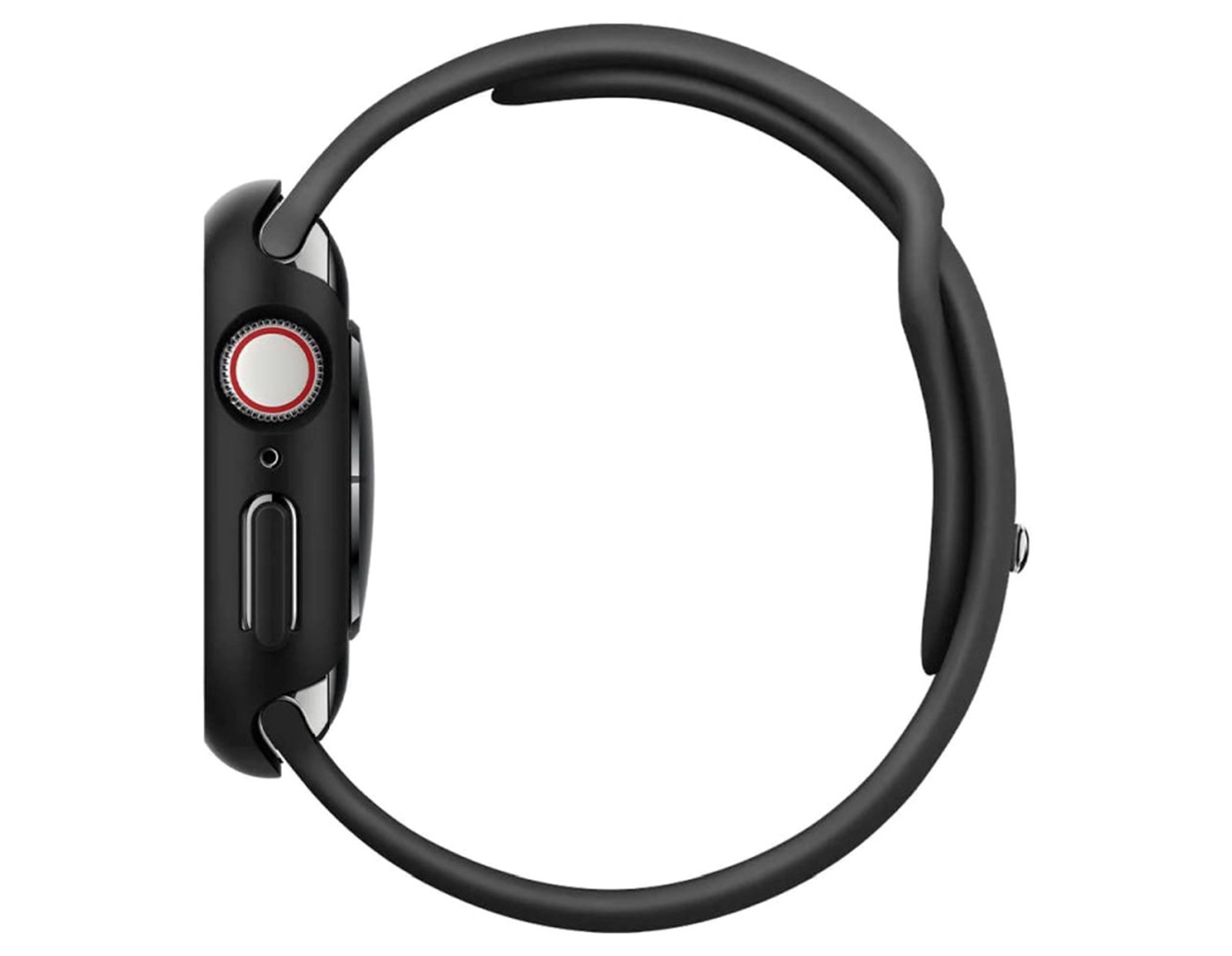 Spigen Thin Fit, zaštitna maska za Apple pametni sat, crna - Apple Watch SE 2022/6/SE/5/4 (44mm)