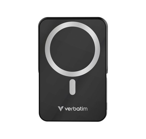 Verbatim Powerbank 10000mAH Charge ‘n’ Go sa stalkom 20W USB-C i 15W magnetsko bežično punjenje, crni