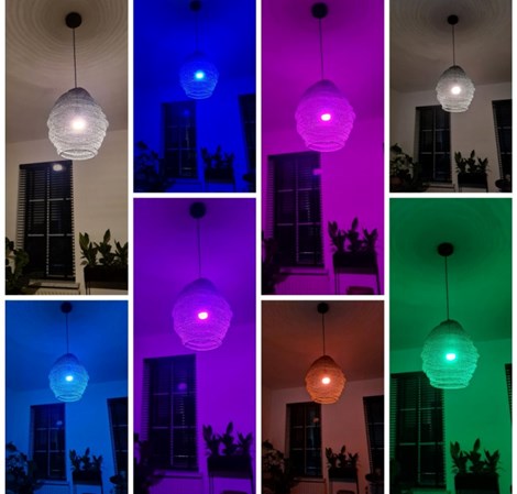 WOOX WiFi Smart LED RGB+CCT žarulja E27, 6W, 500lm, 2700K-6500K dimabilna, WooxHome app, glasovna kontrola - Alexa & Google Assistant (R5085)