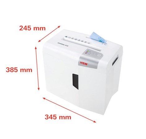 HSM shredstar S10 uništavač dokumenata + CD medija, trakasti rez, 6mm, razina sigurnosti E-2/O-1/P-2/T-1, kapacitet 18l