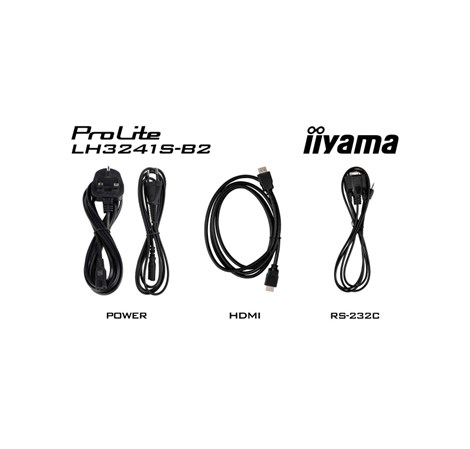 IIYAMA 32" LH3241S-B2 FHD (1920x1080) IPS Signage, 16:9, 8ms, 350 cd/m2, 1200:1, VGA/HDMI, 1xUSB-A, zvučnici, crni 