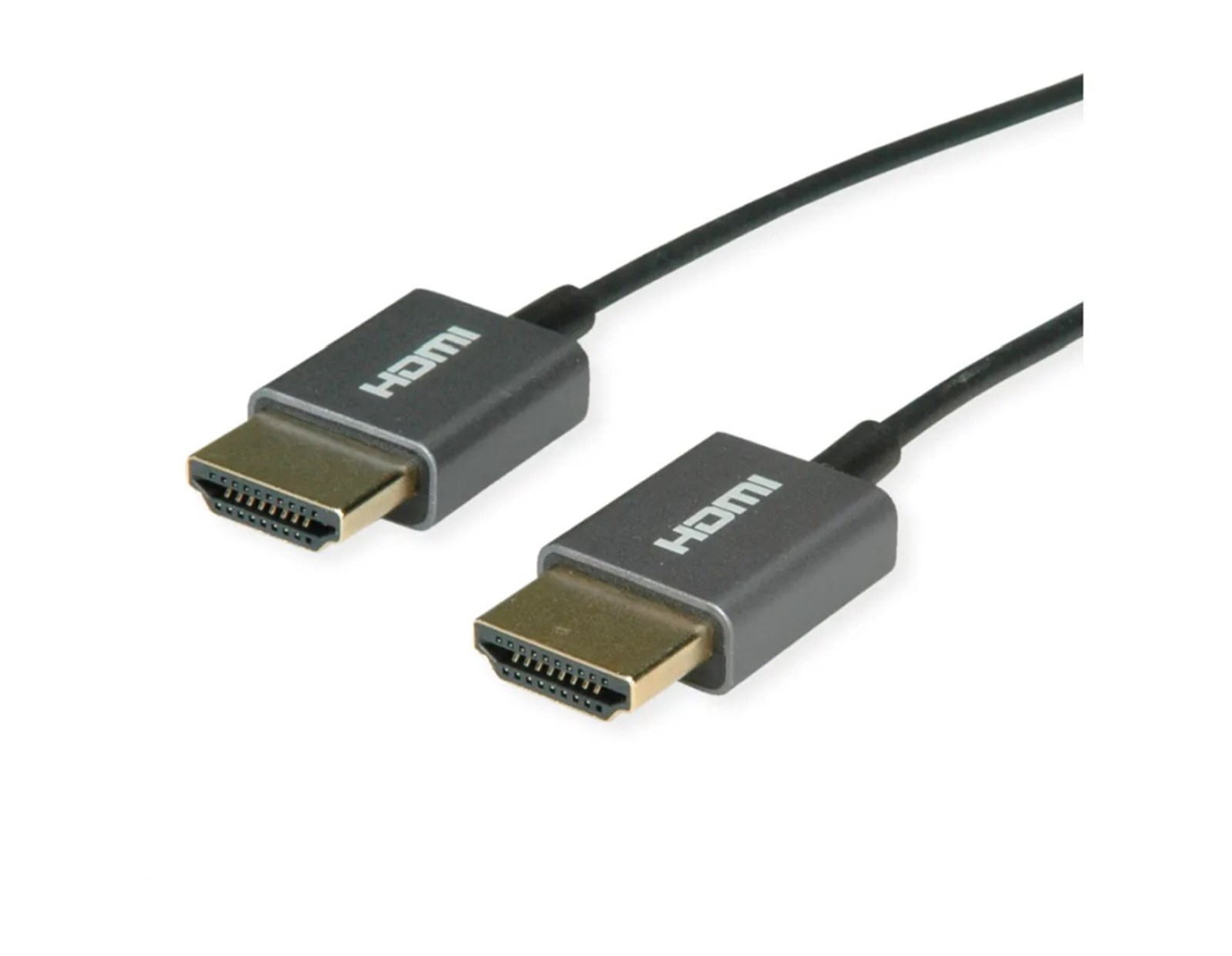 Roline HDMI 4K Ultra HD kabel sa mrežom, HDMI M - HDMI M, coaxial, ultraslim, 2.0m