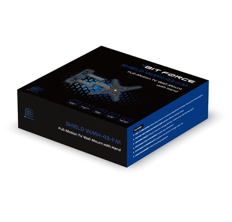 BIT FORCE nagibno-okretni nosač za 13“- 43“ TV s ručkom, do 20kg (SHIELD WMH-43-FM)