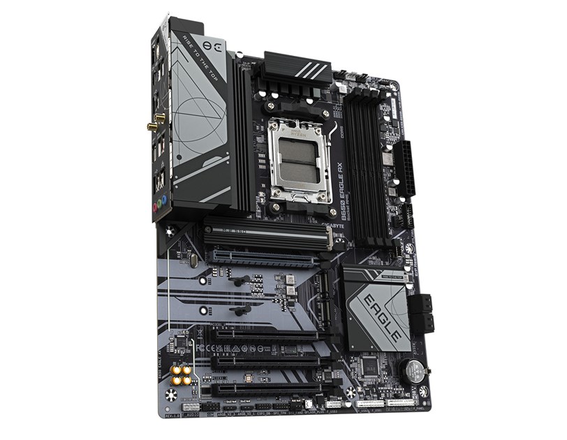 Gigabyte MB B650 EAGLE AX, S.AM5, 4×DDR5/7600(OC), PCIe 4.0, G-LAN, 1×DP/HDMI, USB-C, WiFi, ATX