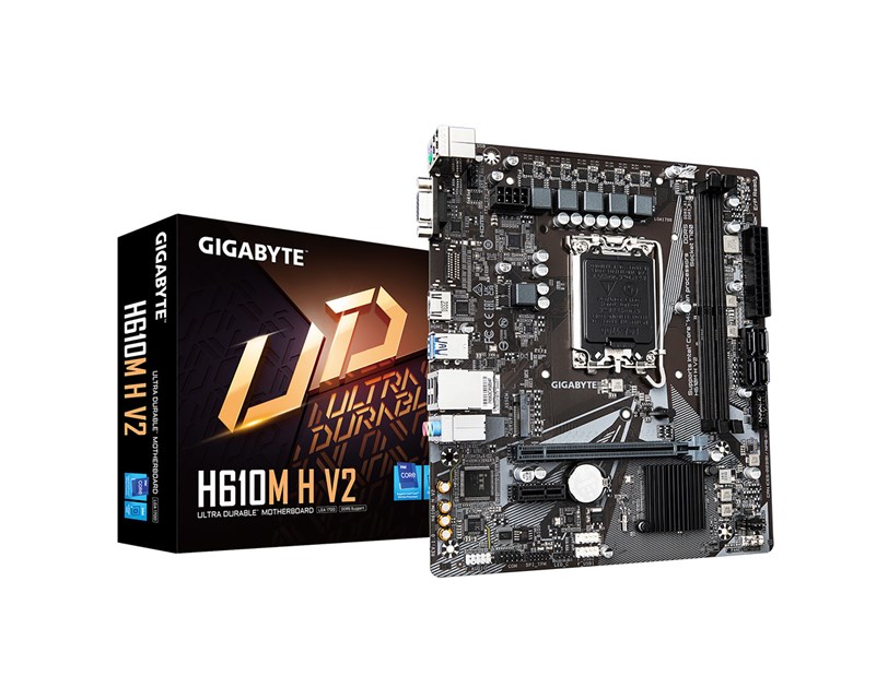 Gigabyte MB H610M H V2 DDR5, S.1700, 2xDDR5/5600, PCIe 4.0, G-LAN, VGA/HDMI, mATX