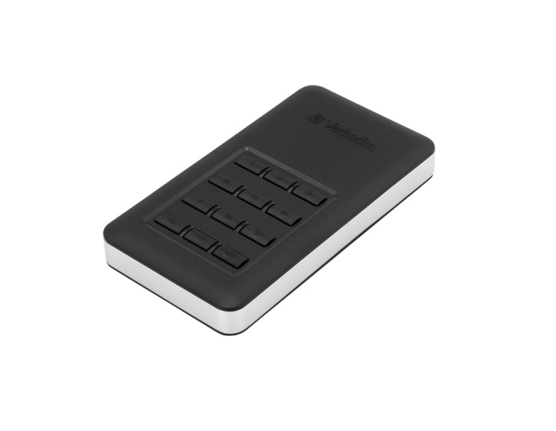 Verbatim 2.5" Store'n'Go Secure 2TB HDD, USB3.1 Gen1, AES 256-bit hardware enkripcija, zaštita pristupa tipkovnicom