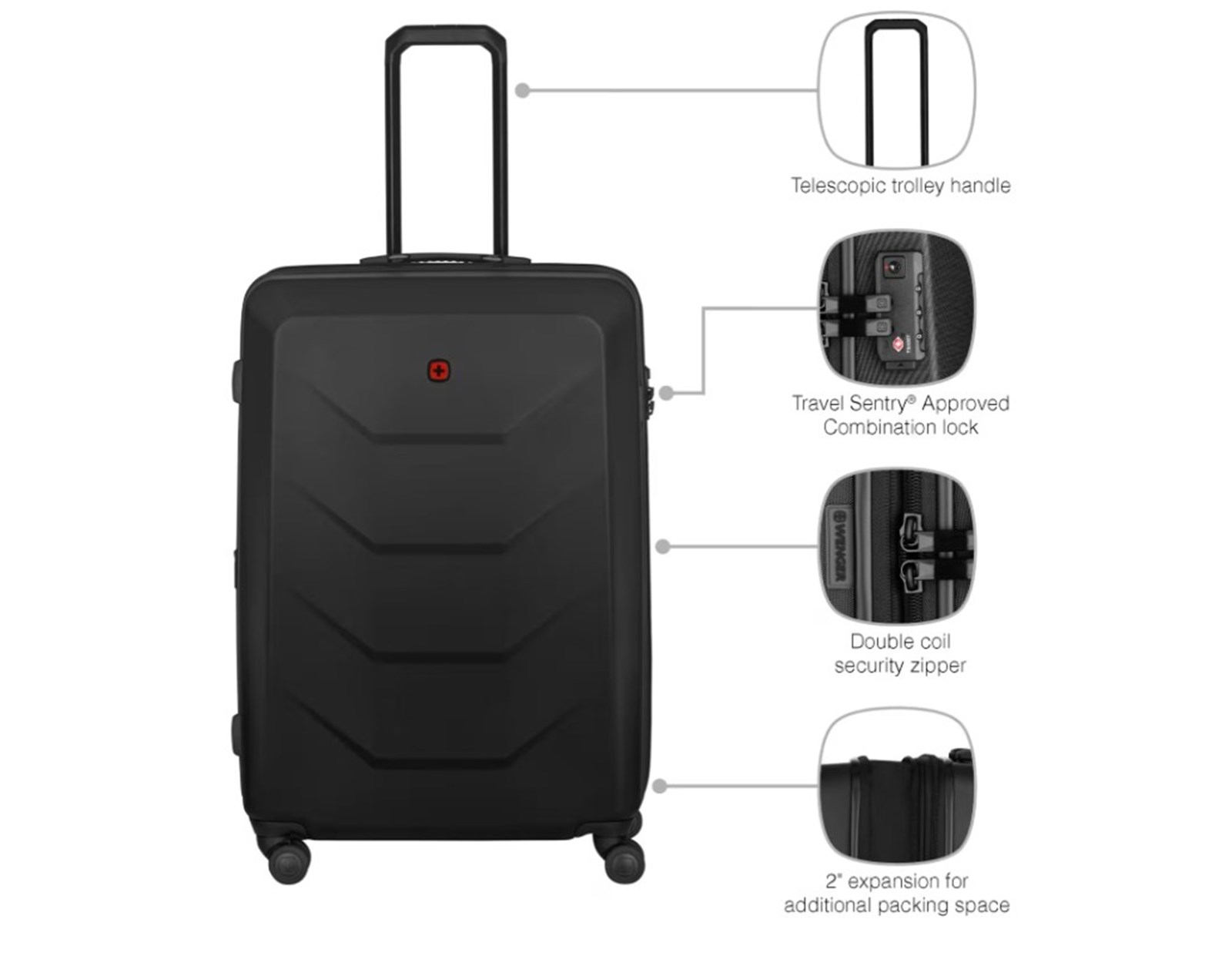 Wenger kofer Prymo Large, crni