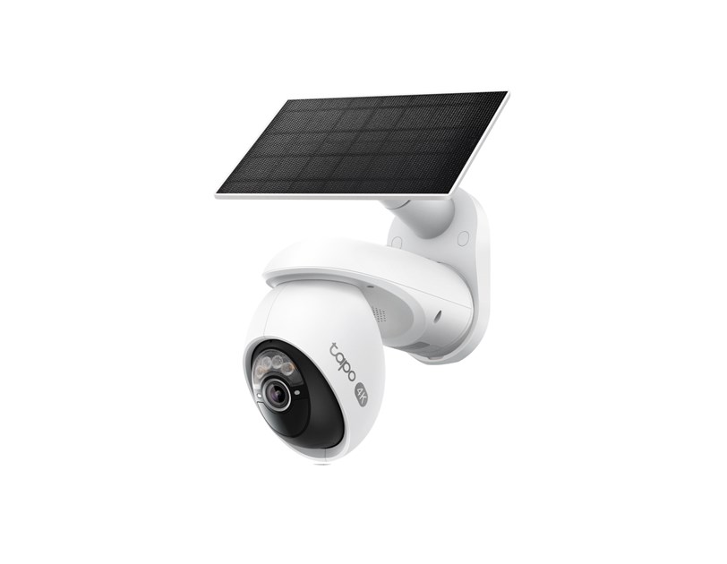 TP-Link Tapo C660 kamera + Tapo A201 Solar panel 4K 8MP(3840×2160 px), F1.6, Full-Color Night Vision, microSD, 2×Spotlights, dvosmjerni audio, detekcija pokreta, vodootporna IP65, Wi-Fi, Tapo app