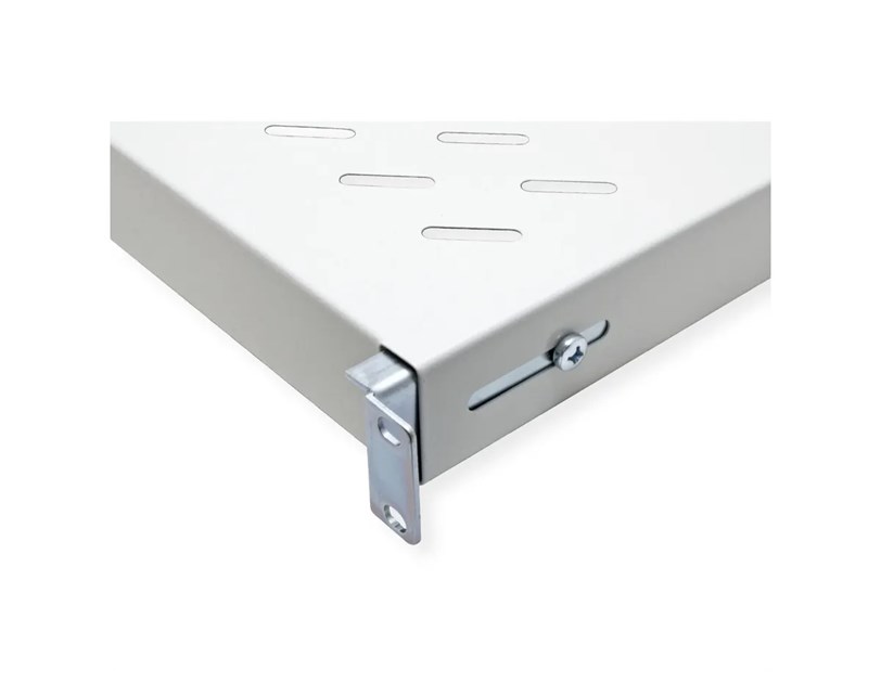 Roline 19" 1U fiksna polica, D=500mm, nosivost 50kg, siva