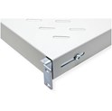 Roline 19" 1U fiksna polica, D=500mm, nosivost 50kg, siva