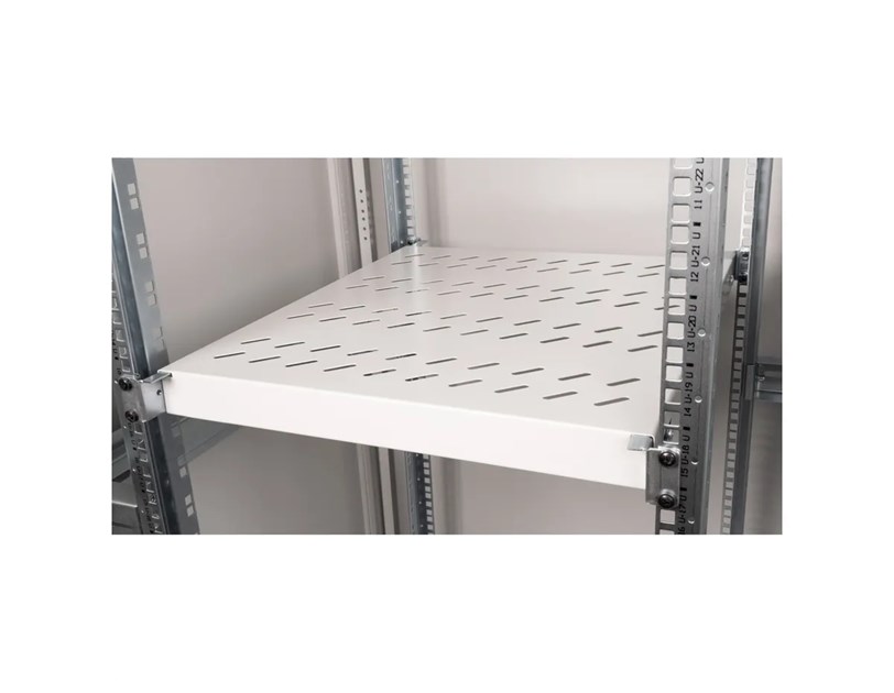 Roline 19" 1U fiksna polica, D=500mm, nosivost 50kg, siva