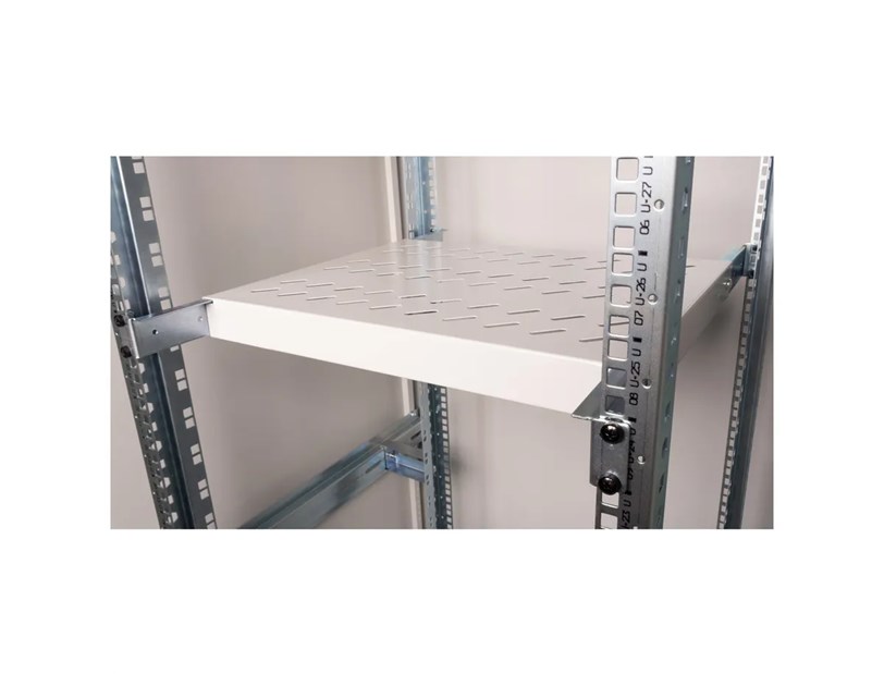 Roline 19" 1U fiksna polica, D=350mm, nosivost 50kg, siva