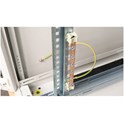 Roline 19" šina za izjednačavanje potencijala, 220mm + kabel za uzemljenje