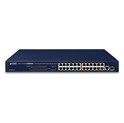 PLANET 24-Port 10/100BASE-TX 802.3at PoE + 1-Port Gigabit, TP/SFP Combo, Ethernet Switch