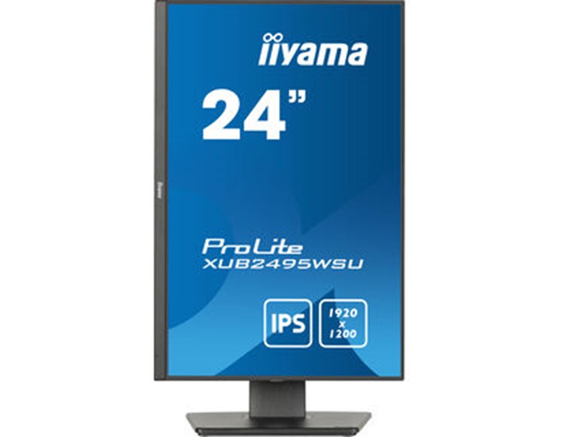 IIYAMA 24" XUB2495WSU-B7 (1920x1200) IPS 16:10, Pivot, 75Hz, 300cd/m2, 1000:1, 4ms, HDMI, DP, Speakers, USB-A 3x, USB-Cx1