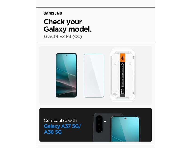 Spigen zaštitno staklo Glass tR EZ Fit HD 1 Pack - Samsung Galaxy A37 5G/ A36 5G  (AGL11365)