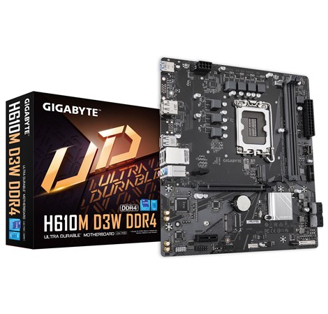Gigabyte MB H610M D3W, S.1700, 2xDDR5/5600, PCIe 4.0, G-LAN, DP/HDMI, mATX
