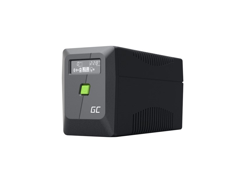 Green Cell UPS (UPSLM360) 650VA/360W, Modified sine wave, Line Interactive AVR, LCD