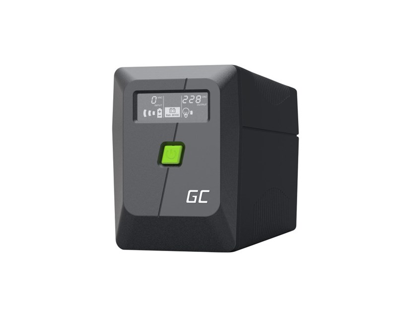 Green Cell UPS (UPSLM360) 650VA/360W, Modified sine wave, Line Interactive AVR, LCD
