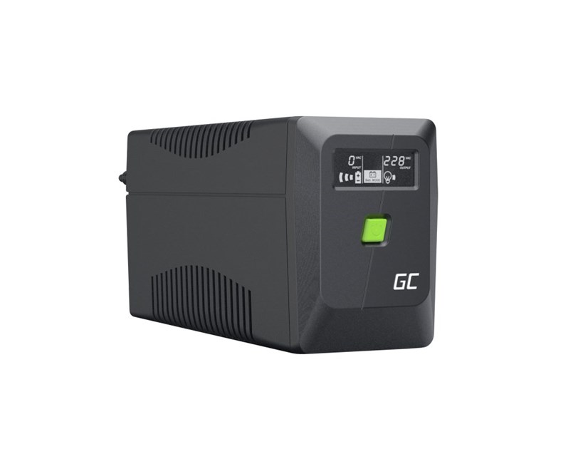 Green Cell UPS (UPSLM480) 850VA/480W, Modified sine wave, Line Interactive AVR, LCD