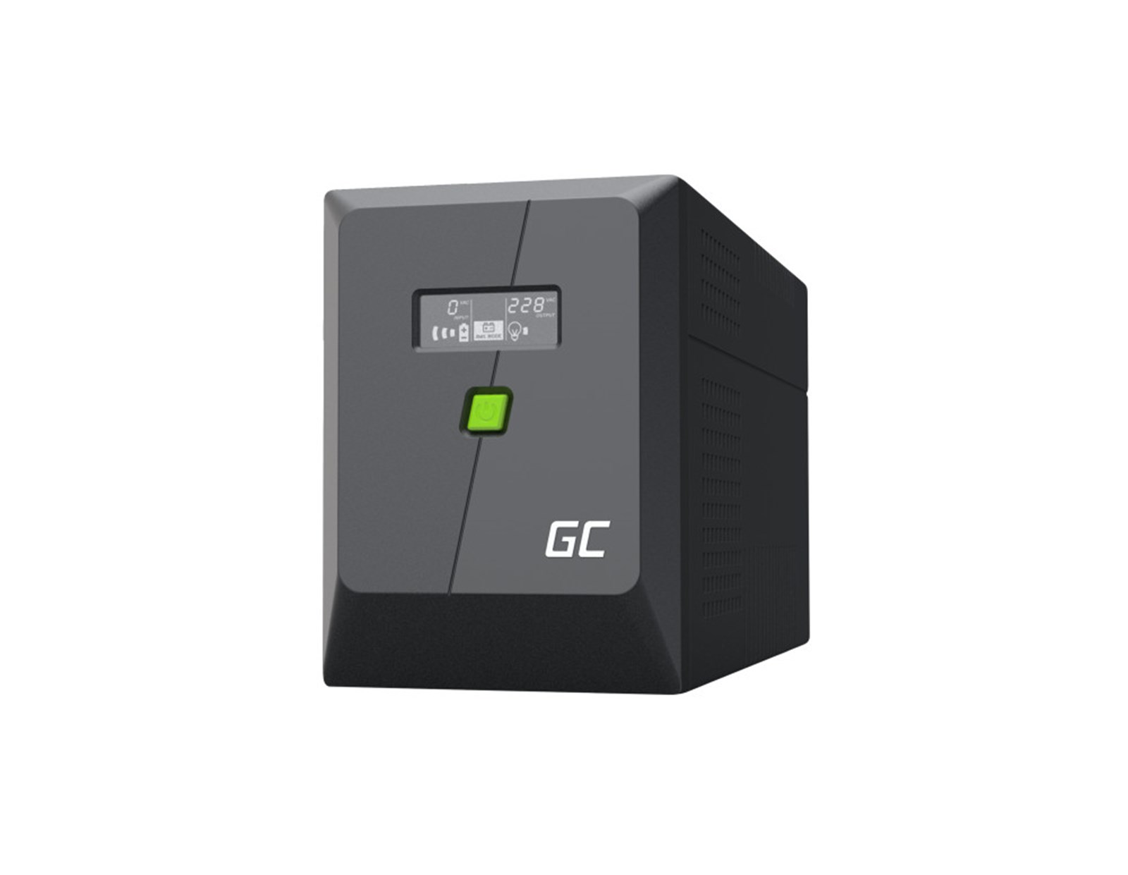 Green Cell UPS (UPSLM1200) 2000VA/1200W, Modified sine wave, Line Interactive AVR, LCD