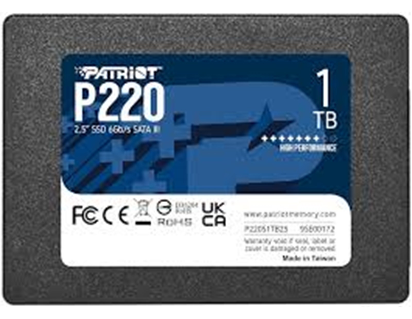 Patriot P220 1TB SATA3 SSD 2.5"