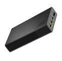 Green Cell GC PowerPlay 20S powerbank 20000mAh 22.5W PD USB-C, 3x USB-C, USB-A, Fast Charging, crni
