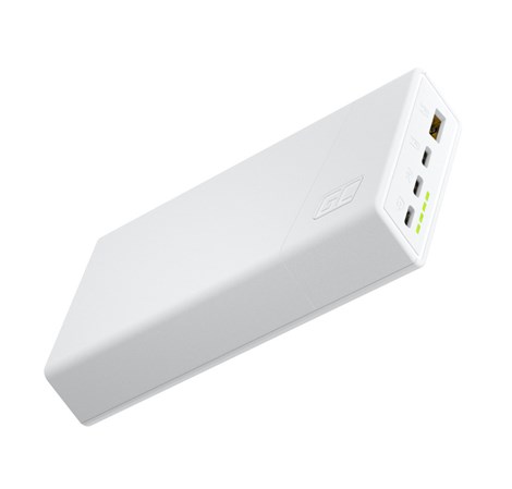 Green Cell GC PowerPlay 20S powerbank 20000mAh 22.5W PD USB C, 3x USB-C, USB-A, Fast Charging, bijeli