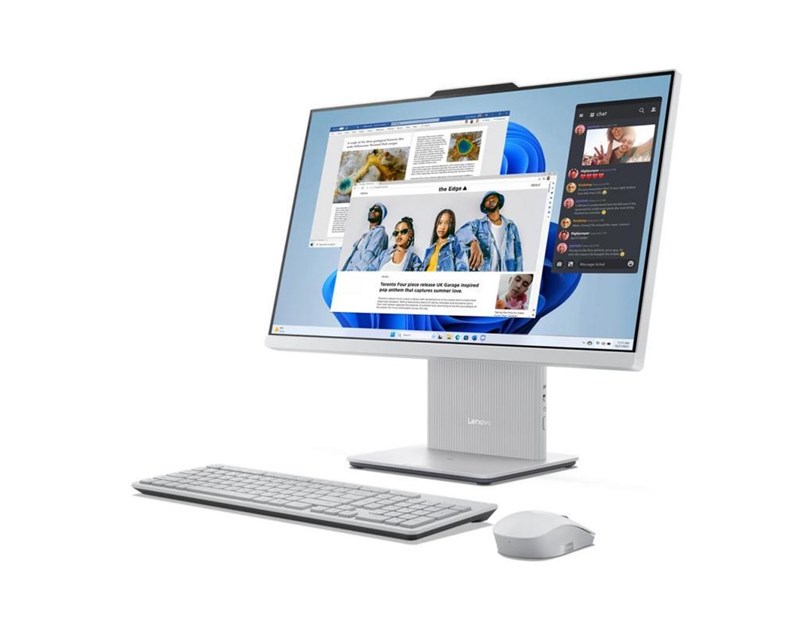 Lenovo IdeaCentre AIO 27ARR9 27" FHD, AMD Ryzen 7 7735HS, 32GB DDR5, 1TB SSD, Radeon, WiFi/BT, tipk/miš, Win 11 Pro, Cloud Grey