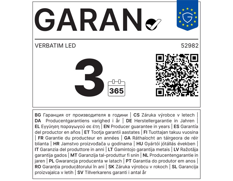 Verbatim LED downlight ugradbeni 21W, 2100lm, 4000K, dimabilni