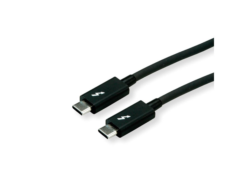 Roline USB-C Thunderbolt3 kabel, M/M, 2.0m, crni