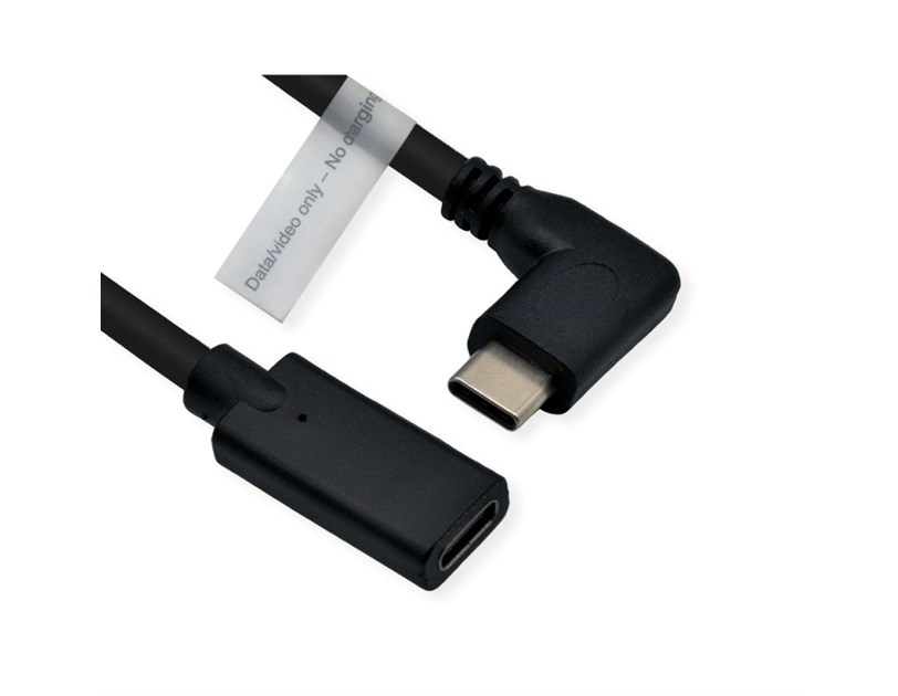 Roline USB-C produžni kabel (DP Alt Mode) C-C, M- kutni/F, 2m 