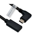Roline USB-C produžni kabel (DP Alt Mode) C-C, M- kutni/F, 2m 