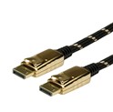 Roline GOLD DisplayPort kabel v1.2, DP-DP M/M, 1.0m, crno/zlatni