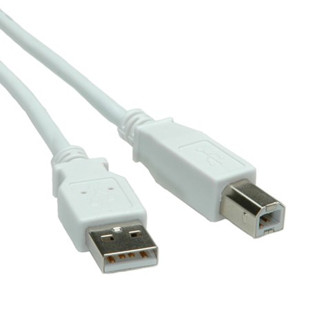 Roline VALUE USB2.0 kabel TIP A-B M/M, 3.0m, bijeli