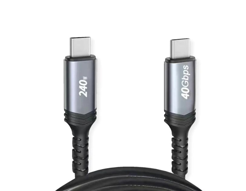 Roline VALUE Cable USB4 Gen2x2, with Emark, C–C, M/M, 240W, crni, 2.0 m