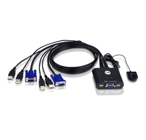 ATEN 2-port USB VGA KVM Switch sa kablovima (CS22U)