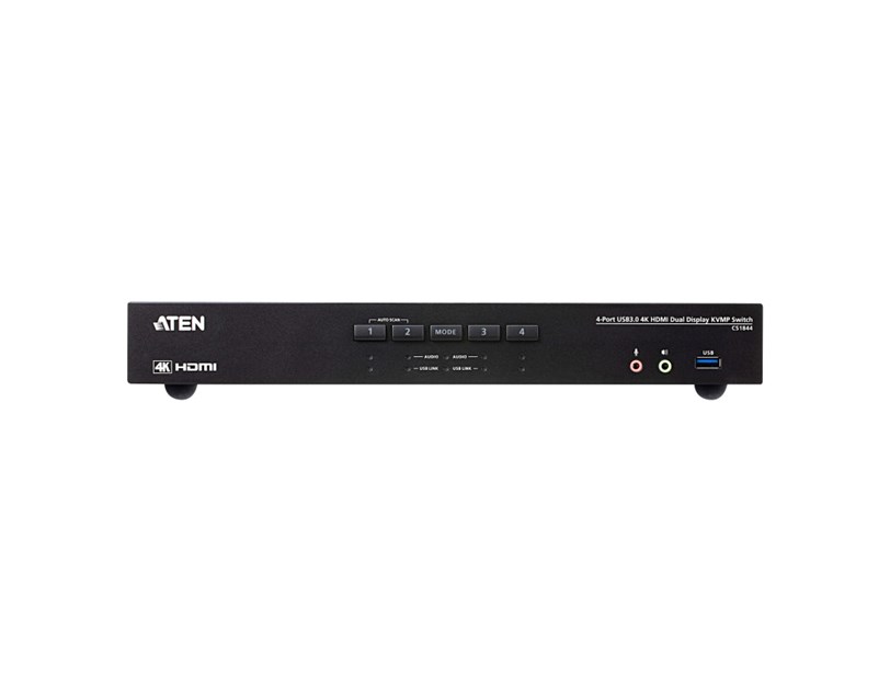 Aten 4-Port USB 3.0 4K HDMI Dual Display KVMP Switch